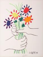 Pablo Picasso BOUQUET OF PEACE Lithograph - Sold for $4,480 on 05-16-2026 (Lot 150).jpg